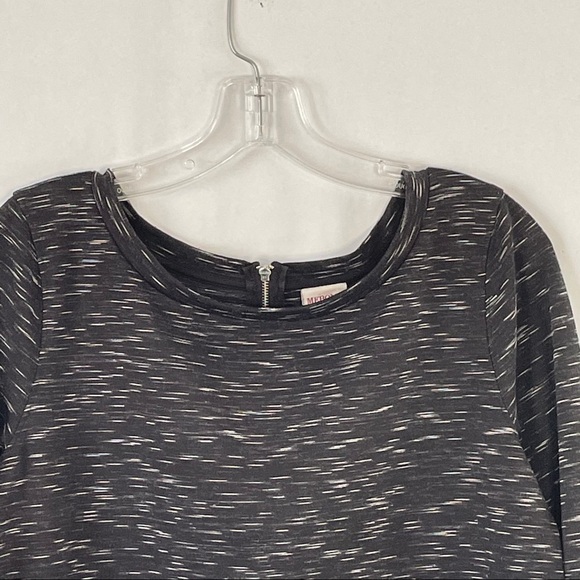114. Merona crewneck casual tunic marbled gray sz M - Picture 2 of 9